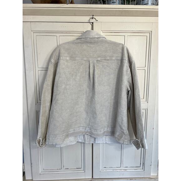 Easel size medium off white corduroy button up jacket - Picture 4 of 5